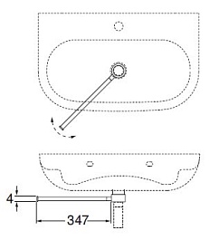 Azzurra Раковина Nuvola NUV200B1/75 – фотография-3